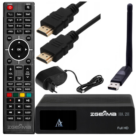 Zgemma H8.2H Wi-Fi Dekoder SAT + DVB-T2 IPTV